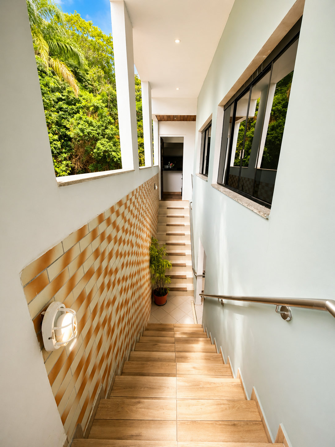 Hall de entrada para os aptos 01 e 02